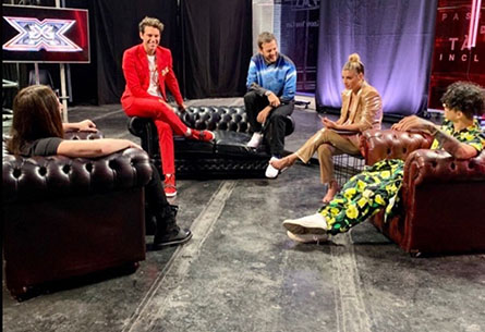 Arredi Chesterfield per XFACTOR 2020 - Roma, Autunno 2020
