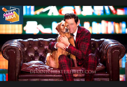 Chesterfield Vintage per 'Stasera casa Mika' su Rai 2, Milano - Novembre 
