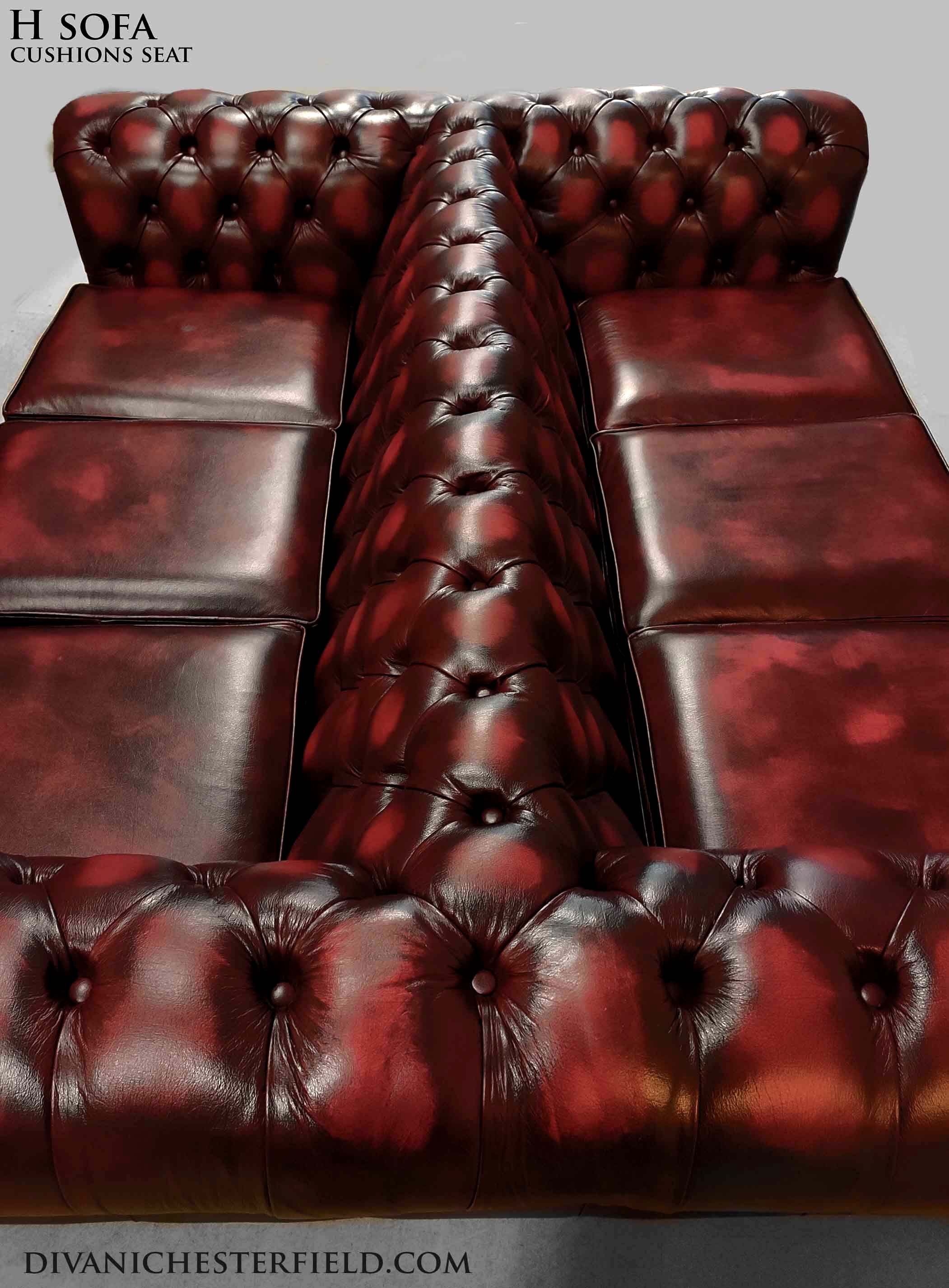 divano chesterfield nuovo pelle senape gold button seat